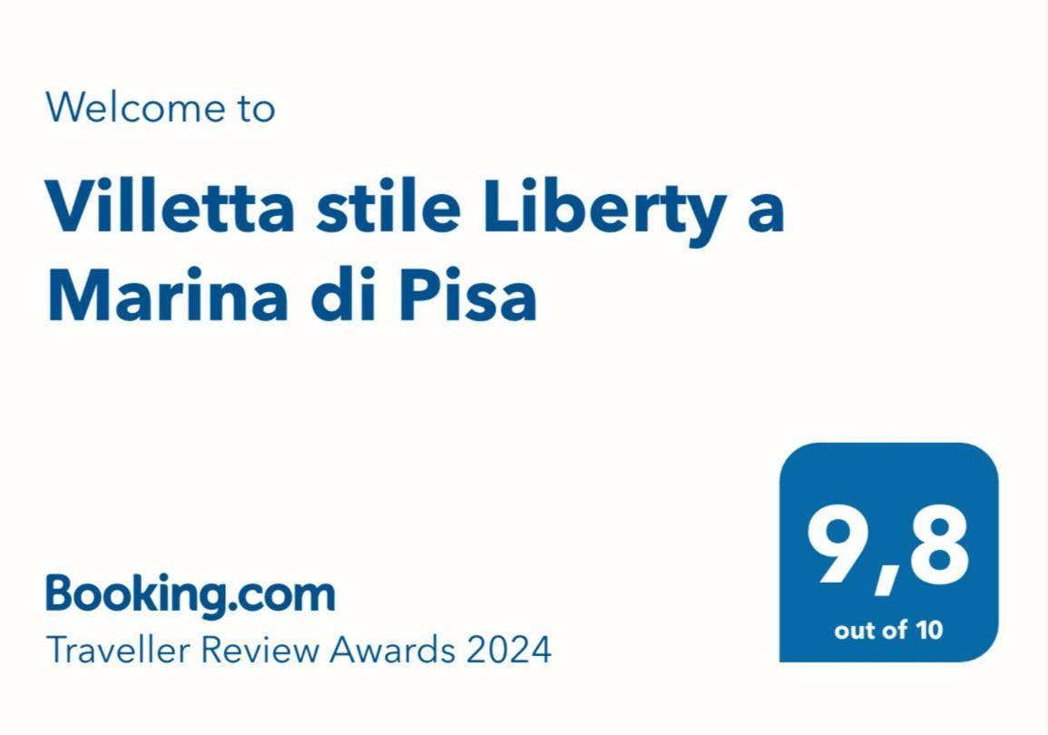 Villetta Stile Liberty A Marina Di Pisa Bagian luar foto
